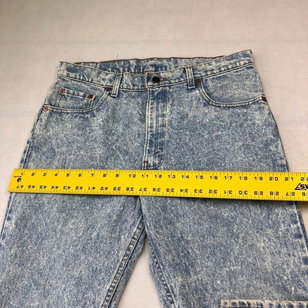 Levi’s Jean Unisex 506 36WxL30 Acid Wash Blue Denim Made USA 90s 80s VTG - Picture 10 of 14